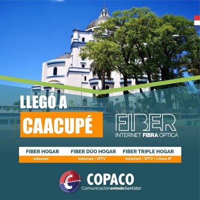 Fibra Óptica hasta el hogar en Caacupé